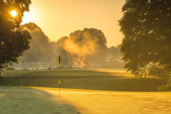 Galgorm Castle 2018 4 flag to sunrise 8169