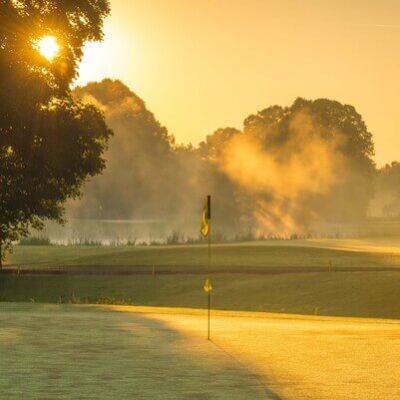 Galgorm Castle 2018 4 flag to sunrise 8169